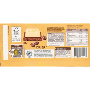 Produktbild für Tafelschokolade Gut&amp;Günstig Kaffee trifft Sahne