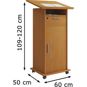 Produktbild für Stehpult VCM Meeta 914204, aus Holz