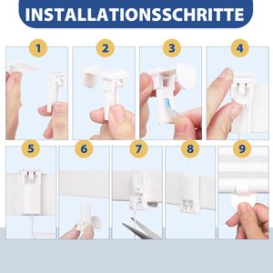 Produktbild für Plissee Sekey Day &amp; Night, Klemmfix, grau, weiß