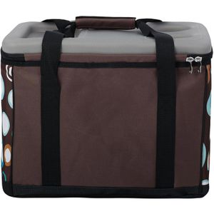 Produktbild für Kühltasche anndora TW-1886-169, XL, braun, faltbar