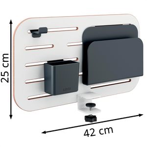 Produktbild für Tischtrennwand Leitz Ergo Pegboard 65480000, weiß