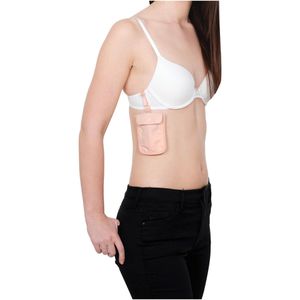 Produktbild für Portemonnaie Pacsafe Coversafe S25, pink, aus Nylon