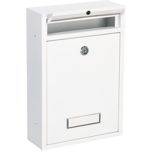Produktbild für Briefkasten BASI BK 100M, weiß, aus Edelstahl