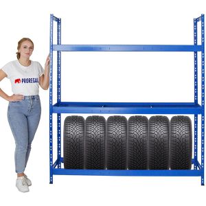 Produktbild für Reifenregal PROREGAL TIGER XL, blau, für 21 Reifen