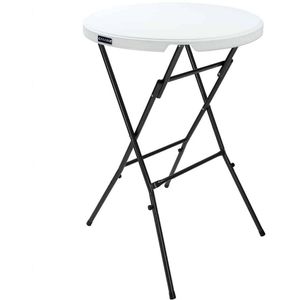 Produktbild für Stehtisch CASARIA 101585, weiß, Ø 72 cm, klappbar