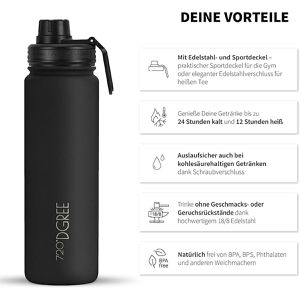Produktbild für Trinkflasche 720DGREE noLimit Onyx Black, isoliert