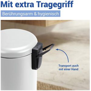 Produktbild für Mülleimer Wenko Leman, weiß