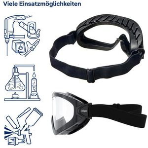 Produktbild für Schutzbrille Dräger X-pect 4200, schwarz, Vollsichtbrille