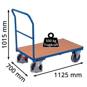 Produktbild für Transportwagen VARIOfit Schiebebügelwagen, sw-700.100