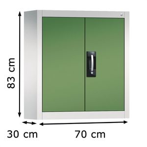 Produktbild für Werkzeugschrank CP-Möbel 134013-22, aus Metall, grau / grün