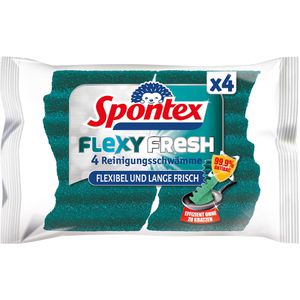 Spontex Spülschwamm Flexy Fresh Reinigungsschwämme, mit Scheuerseite, 4 Stück , 4 Stück