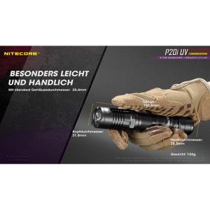 Produktbild für Taschenlampe Nitecore P20i UV, LED, aufladbar