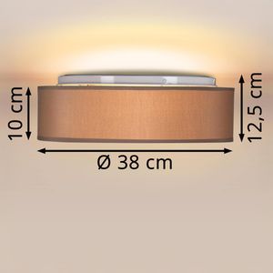 Produktbild für Deckenleuchte Monzana 109129, braun, E27-Fassung