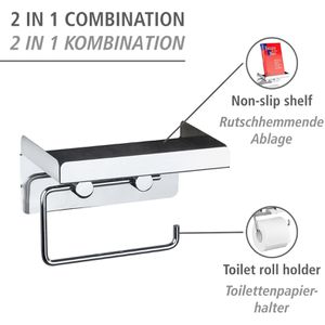 Produktbild für Toilettenpapierhalter Wenko 2 in 1