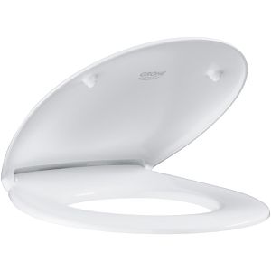 Produktbild für WC-Sitz GROHE Bau Keramik 39492000, oval, aus Duroplast