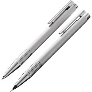 Produktbild für Schreibset Lamy logo 106/206, Edelstahl gebürstet, 2-teilig
