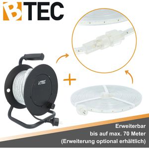 Produktbild für Lichtschlauch BTEC LED Strip Kabeltrommel, kaltweiß