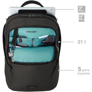 Produktbild für Laptop-Rucksack Wenger MX Light, 611642, anthrazit