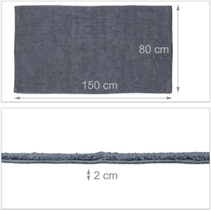 Produktbild für Badematte Relaxdays Badteppich, 80 x 150 cm