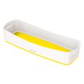 Aufbewahrungsbox Leitz MyBox Schale 5258-10-16 WOW 0,6L, Kunststoff, weiß / gelb, A8, 30,7x10,5x5,5cm