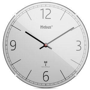 Wanduhr Mebus 12986, Kunststoff, analog, Funkuhr