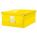 Aufbewahrungsbox Leitz 6045-00-16 Click&Store, 36L mit Deckel, Pappe, gelb, A3, 36,9 x 48,4 x 20cm