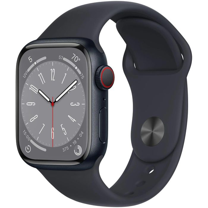 Apple Smartwatch Watch Series 8 iOS GPS 41 mm NFC EKG Aluminium Mitternacht Bottcher AG