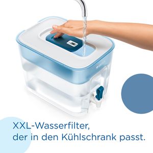 Produktbild für Wasserfilter-Kanne Brita Flow XXL blau, 8,2 Liter