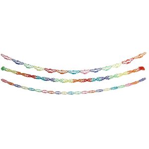 Papstar Girlande 18820, bunt, Länge 4 m, Ø 12-18 cm, Papier, Set, 3 Stück , 3 Stück