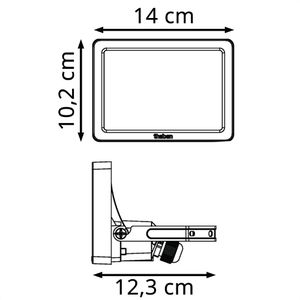 Produktbild für LED-Außenstrahler Theben theLeda B20 dual WH, IP65 wasserfest