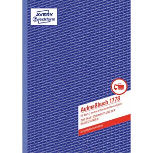Produktbild für Aufmaßbuch Zweckform 1778, A4