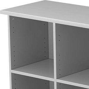 Produktbild für Sideboard Hammerbacher SBOF, aus Holz, lichtgrau