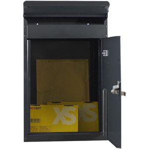 Produktbild für Briefkasten SafePost ScanPro 854 Tiamat, anthrazit, aus Stahl