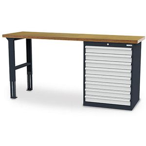 Werkbank Simplaflex CL7H09171W206, lichtgrau