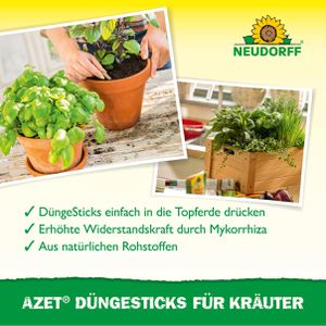 Produktbild für Dünger Neudorff Azet DüngeSticks für Kräuter