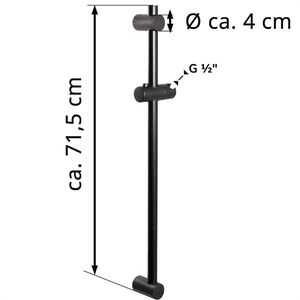 Produktbild für Duschstange Bremermann Brausestange, schwarz