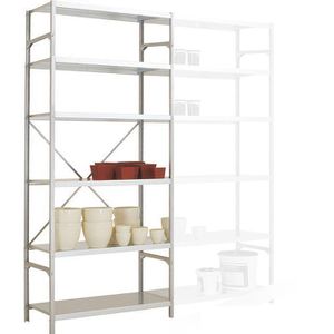 Schwerlastregal Manuflex RB1172, 6 Metallböden