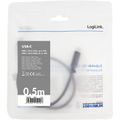 Zusatzbild USB-Kabel LogiLink CU0128, USB 3.1, 0,5 m