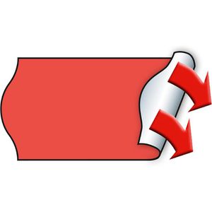 Preisetiketten METO 9419743, rot, 26 x 12 mm