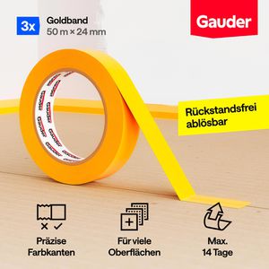 Produktbild für Kreppband Gauder Goldband