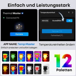 Produktbild für Wärmebildkamera Thermal-Master 53-159, P4, App-fähig