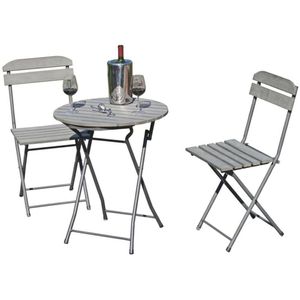 Bistrotisch Garden-Pleasure LUGO, wetterfest, rund, 3-teilig