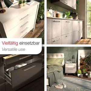 Produktbild für Möbelgriffe SO-TECH G17, silber, aus Edelstahl