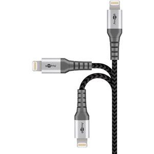 Produktbild für Ladekabel Goobay 49271, grau, 1m