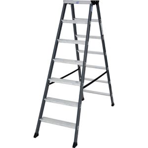 Stehleiter Krause Monto Sepro D, 125842, beidseitig begehbar