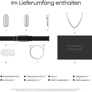 Produktbild für Diktiergerät Plaud NotePin S Silver