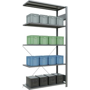 Anbauregal Schulte 12745, 5 Metallböden