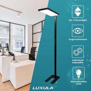 Produktbild für Stehlampe Luxula LX700190, LED, schwarz, 198 cm