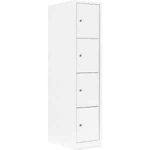 Produktbild für Schließfachschrank Lüllmann 523417, weiß