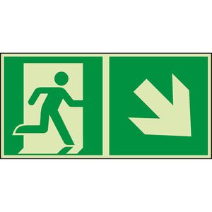 Hinweisschild Abtec ISO 7010 E002+E006 Kunststoff